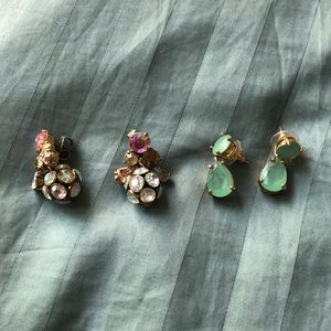 Two pairs of earrings - Kate Spade and J.Crew
